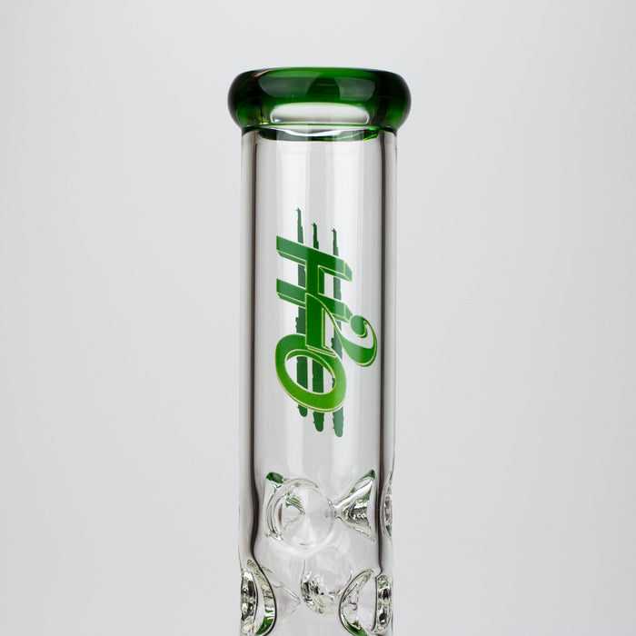 18" H2O glass water bong with triple mini shower head diffuser [H2O-5007] Glass Bong Canadian Distributor