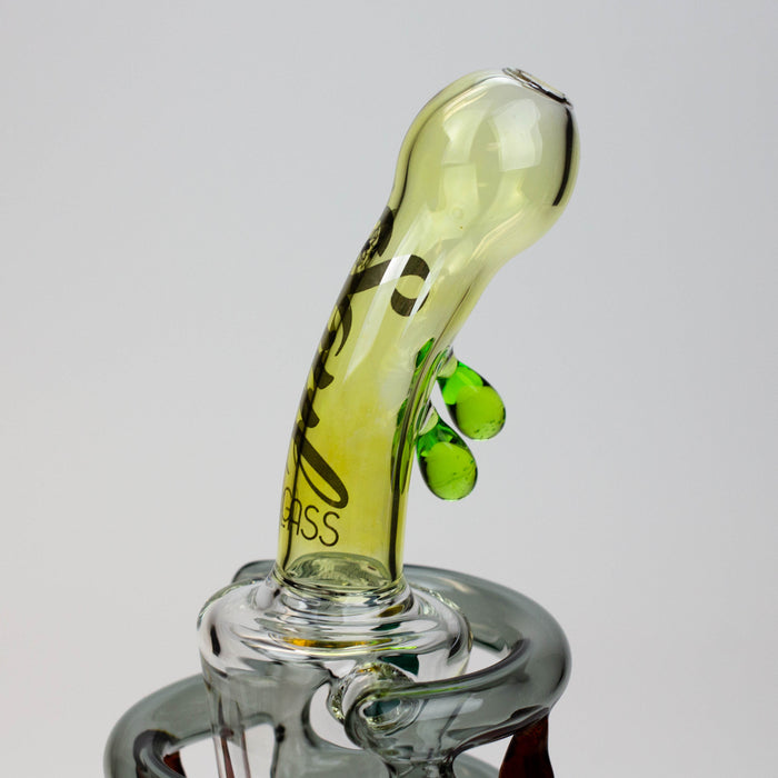 9.5" SOUL Glass 2-in-1 recycler bong [S2064]
