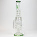 18" H2O glass water bong with triple mini shower head diffuser [H2O-5007] Glass Bong Canadian Distributor