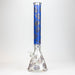 20" Skull Patterned 9 mm glass water bong ( GBT2101 ) Bongs ONE C-Blue