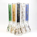 20" Skull Patterned 9 mm glass water bong ( GBT2101 ) Bongs ONE