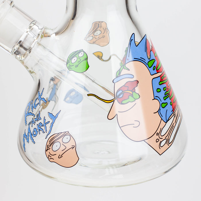 13.5" RM cartoon 9 mm glass beaker water bong Glass Bong ONE