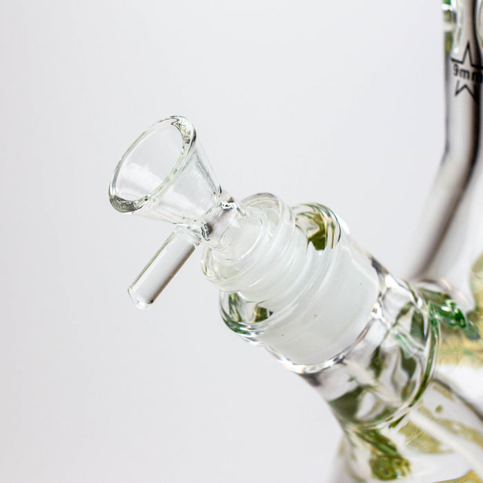 20" Skull Patterned 9 mm glass water bong ( GBT2101 ) Bongs ONE