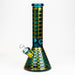 12" 7mm glass neon beaker water bong Glass Bong ONE Teal