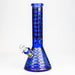12" 7mm glass neon beaker water bong Glass Bong ONE Blue
