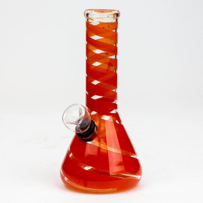 6" glass water bong Glass Bong ONE Orange