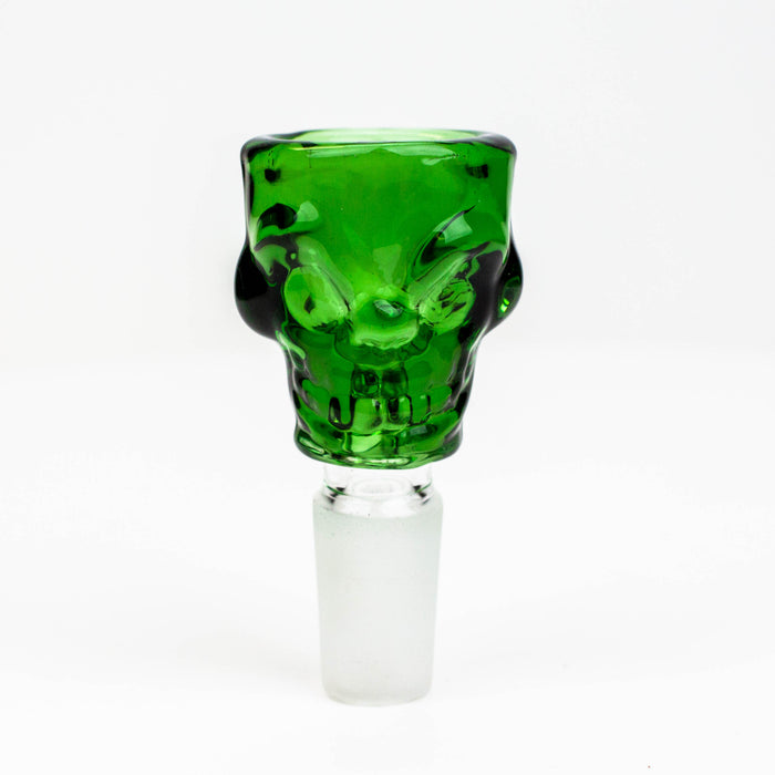Skull shape glass Small bowl for 14 mm female Joint Bowl · Popper ONE Green