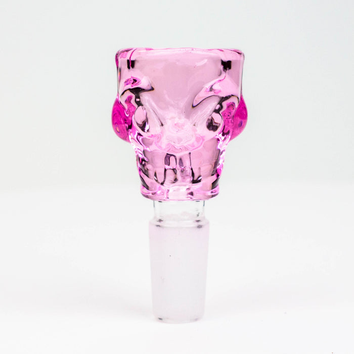 Skull shape glass Small bowl for 14 mm female Joint Bowl · Popper ONE Pink