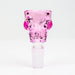 Skull shape glass Small bowl for 14 mm female Joint Bowl · Popper ONE Pink