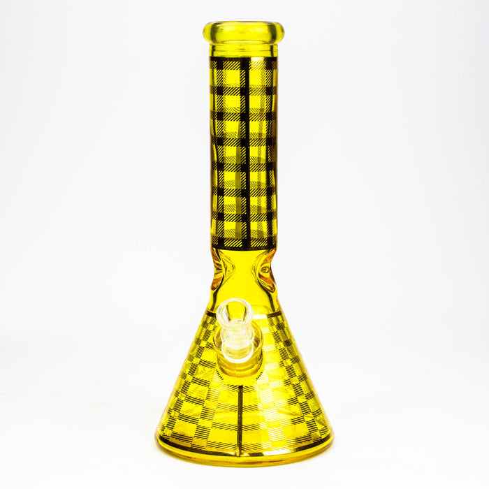12" 7mm glass neon beaker water bong Glass Bong ONE