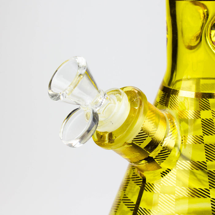 12" 7mm glass neon beaker water bong Glass Bong ONE
