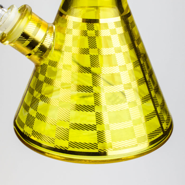 12" 7mm glass neon beaker water bong Glass Bong ONE