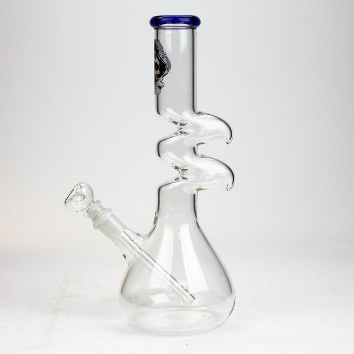 12" Zig-zag water bong -GP1390AST Glass Bong ONE