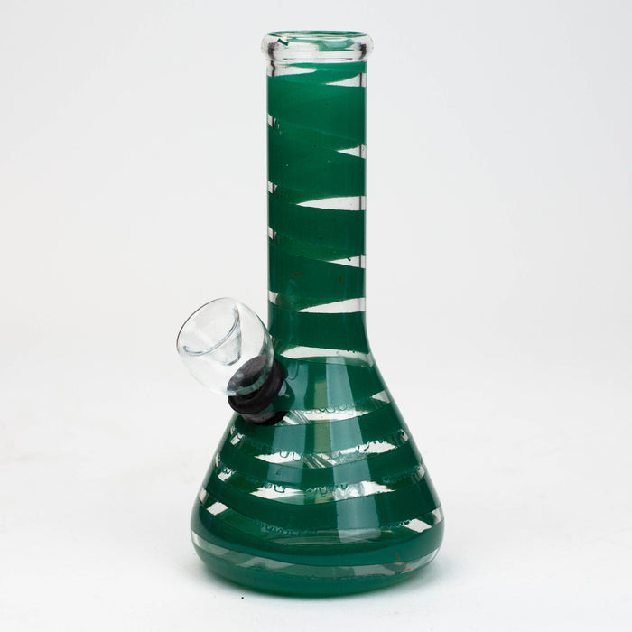 6" glass water bong Glass Bong ONE Green