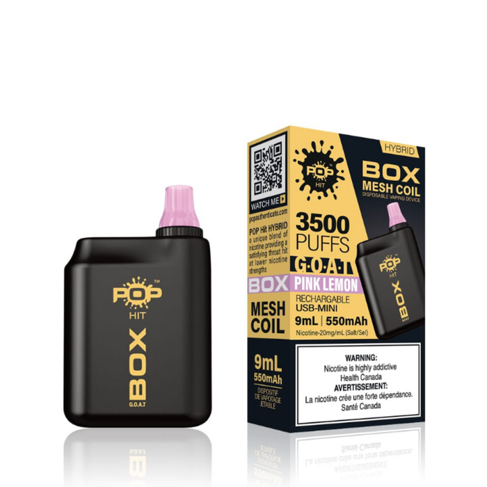 Pop Hybrid Box G.O.A.T 3500 Puff Rechargeable Vape Box of 5