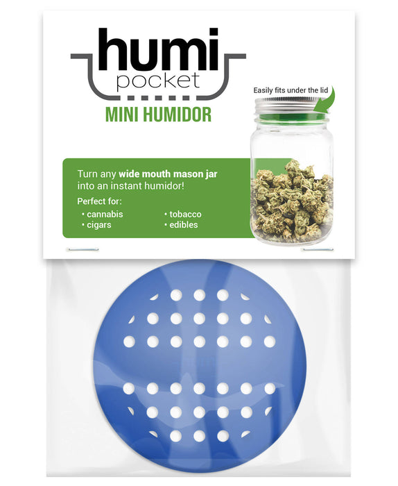 Humi Pocket Mini Humidor-blue - One Wholesale