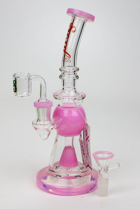 8.2" SOUL Glass 2-in-1 Cone diffuser glass bong-Pink - One Wholesale