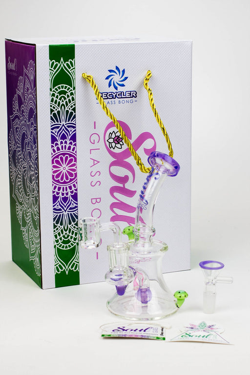 8" SOUL Glass 2-in-1 Mushroom Dab Rig- - One Wholesale