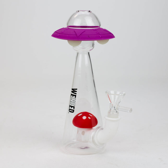 WENEED®- 7.5" Silicone UFO Water Pipe Resin · Silicone · Plastic Bong WENEED® Purple