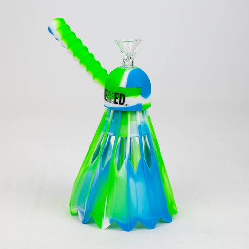 WENEED®- 12" Silicone Badminton Birdie Water Pipe Bongs WENEED® Blue/Green