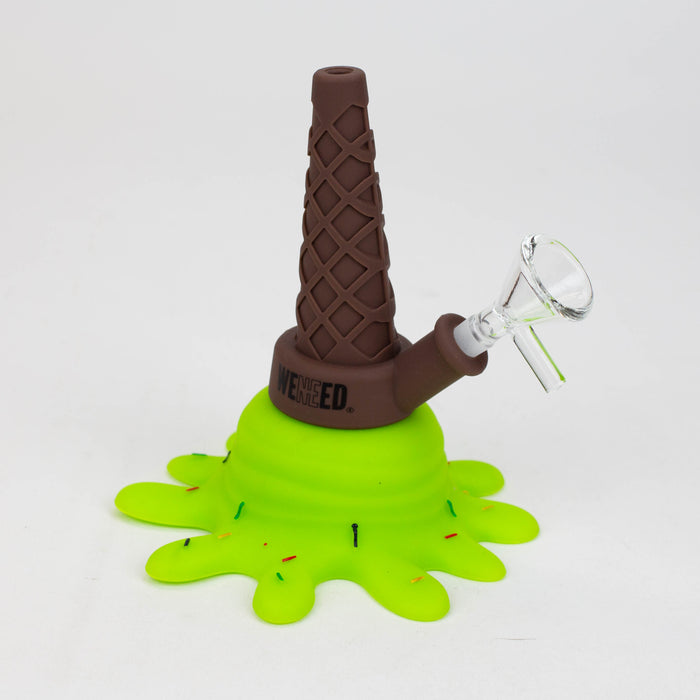 WENEED®- 5.5" Silicone Ice Cream Water Pipe Resin · Silicone · Plastic Bong WENEED® Lime