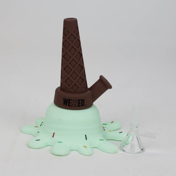 WENEED®- 5.5" Silicone Ice Cream Water Pipe Resin · Silicone · Plastic Bong WENEED®