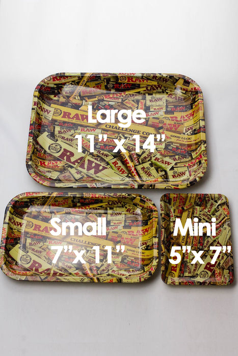 Raw Mini size Rolling tray- - One Wholesale