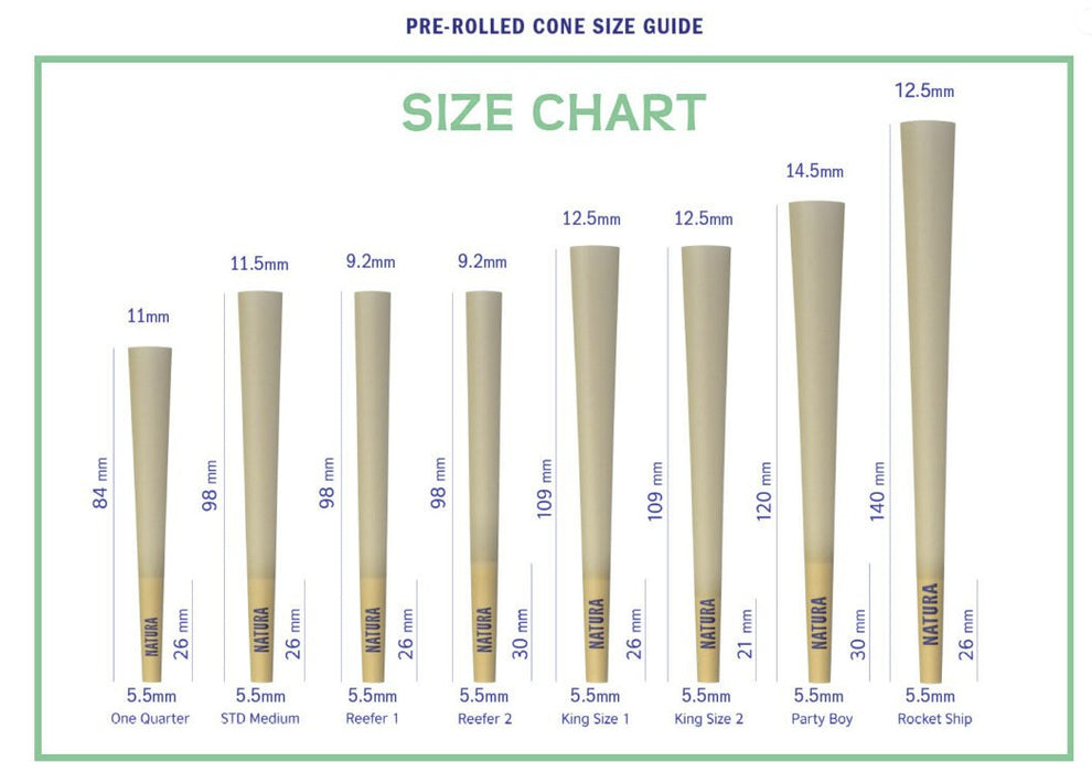 Natura –  White Ultra Thin Pre-Rolled Paper Mini Tower