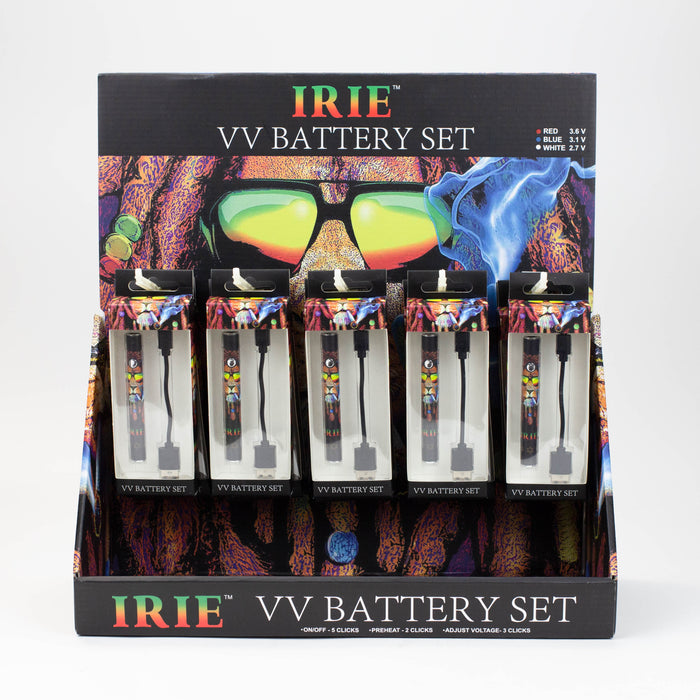 Irie Licence Adjustable Voltage Battery 510 thread Display of 15 [SKK182]