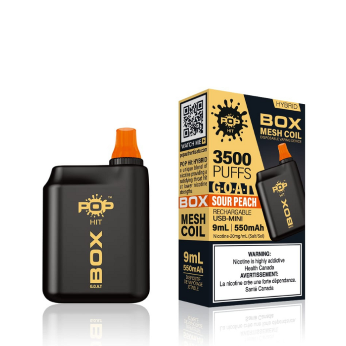 Pop Hybrid Box G.O.A.T 3500 Puff Rechargeable Vape Box of 5