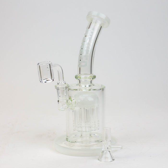 WENEED®-10" WENEED 2-in-1 Tree Perc Water Pipe Glass Rig WENEED® White
