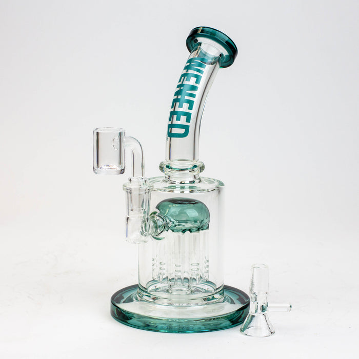 WENEED®-10" WENEED 2-in-1 Tree Perc Water Pipe Glass Rig WENEED® Laker Green