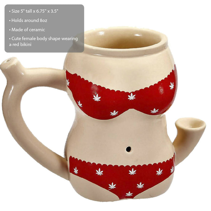 RED BIKINI MUG Mug Pipe Roast and Toast Gifts