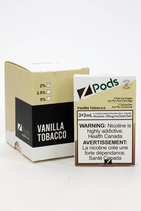 ZPOD S-Compatible Pods Box of 5 packs (20 mg/mL)-Vanilla Tobacco - One Wholesale