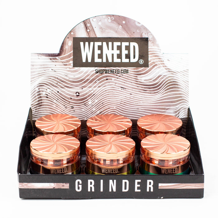 WENEED®-Rose Gold Window Grinder 4pts 6pack Display Pack WENEED®