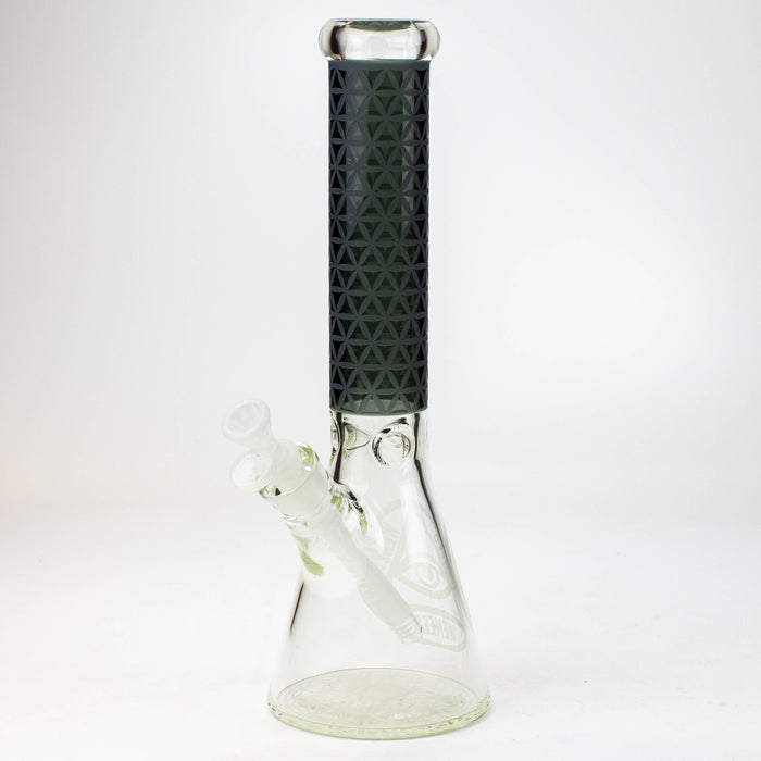 WENEED®-14" Vector Grid Beaker 7mm Glass Bong WENEED® Black