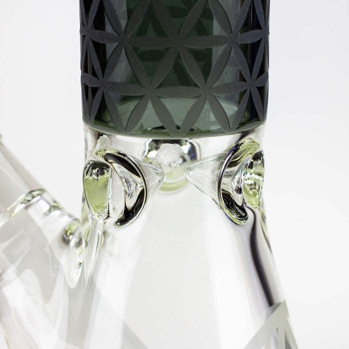 WENEED®-14" Vector Grid Beaker 7mm Glass Bong WENEED®