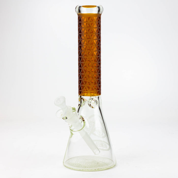 WENEED®-14" Vector Grid Beaker 7mm Glass Bong WENEED® Yellow