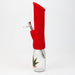 12" Silicone water bong with glass base [WP009] Resin · Silicone · Plastic Bong ONE