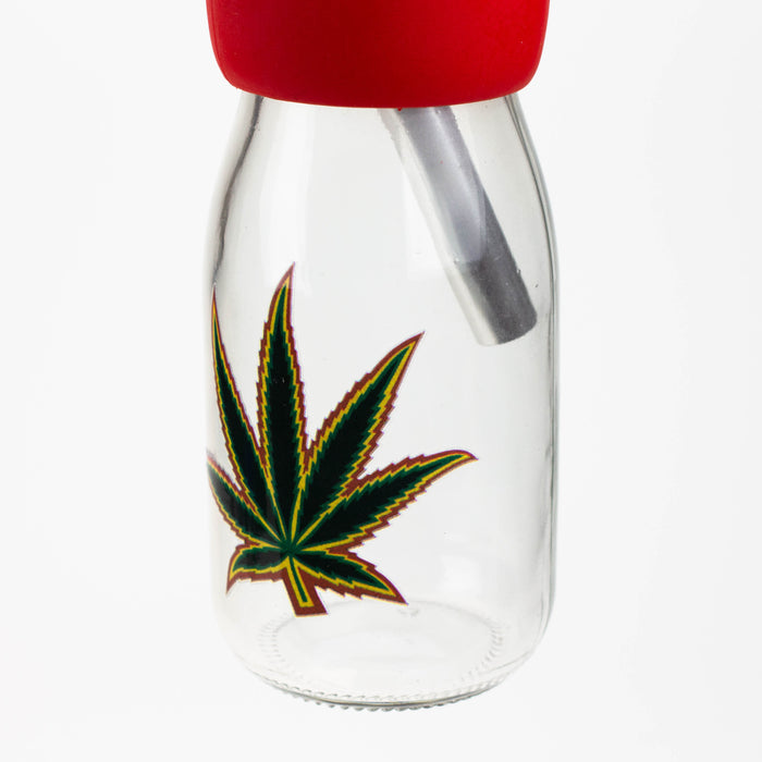 12" Silicone water bong with glass base [WP009] Resin · Silicone · Plastic Bong ONE