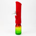 12" Silicone water bong with glass base [WP009A]-Red - One Wholesale