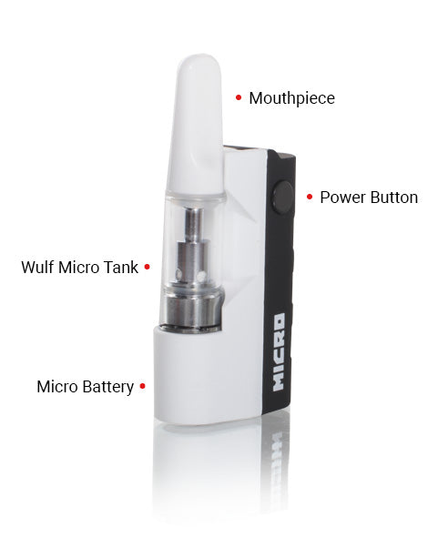 Wulf Micro Cartridge Vaporizer- - One Wholesale