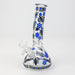 8" Glow in the dark glass bong [XTR1075]-Blue - One Wholesale