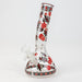 8" Glow in the dark glass bong [XTR1075]-Red - One Wholesale