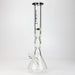 17.5" XTREME / 9 mm / curved tube glass water bong [XTR5002]-Black - One Wholesale