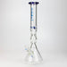 17.5" XTREME / 9 mm / curved tube glass water bong [XTR5002]-Blue - One Wholesale