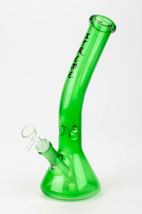 12" XTREME Curve Neck Glass Bong [XTR5005] Glass Bong Canadian Distributor Green