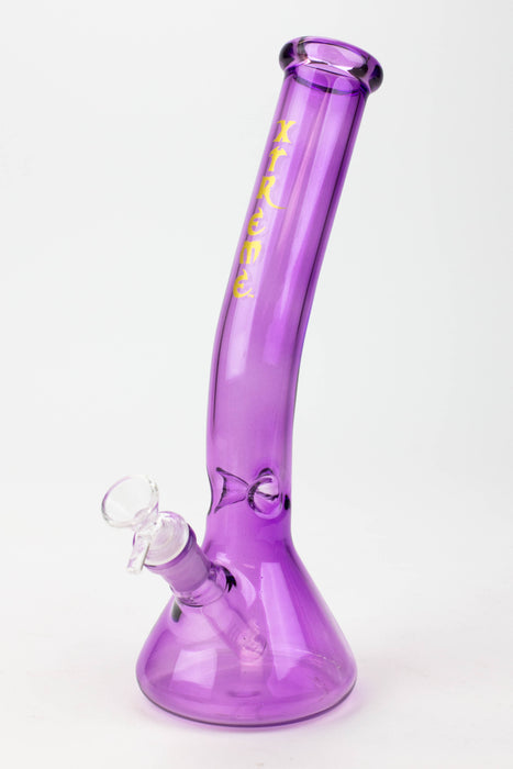 12" XTREME Curve Neck Glass Bong [XTR5005]-Purple - One Wholesale