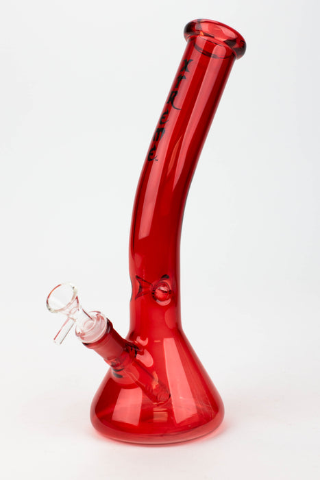 12" XTREME Curve Neck Glass Bong [XTR5005] Glass Bong Canadian Distributor Red