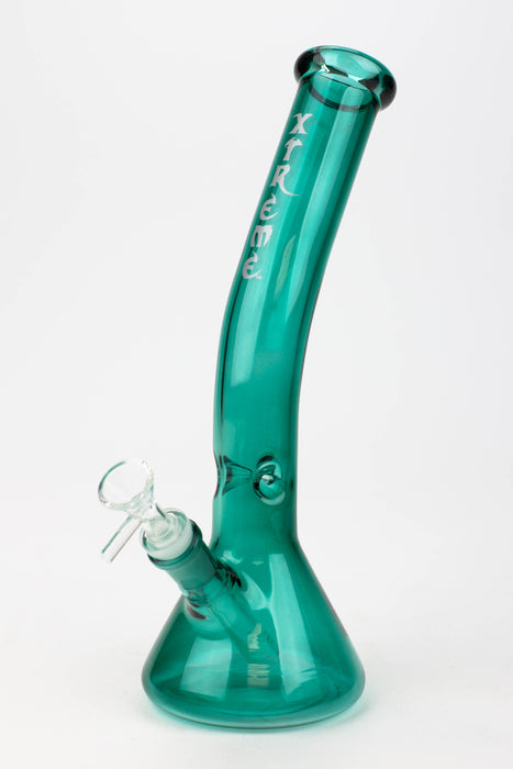 12" XTREME Curve Neck Glass Bong [XTR5005] Glass Bong Canadian Distributor Teal